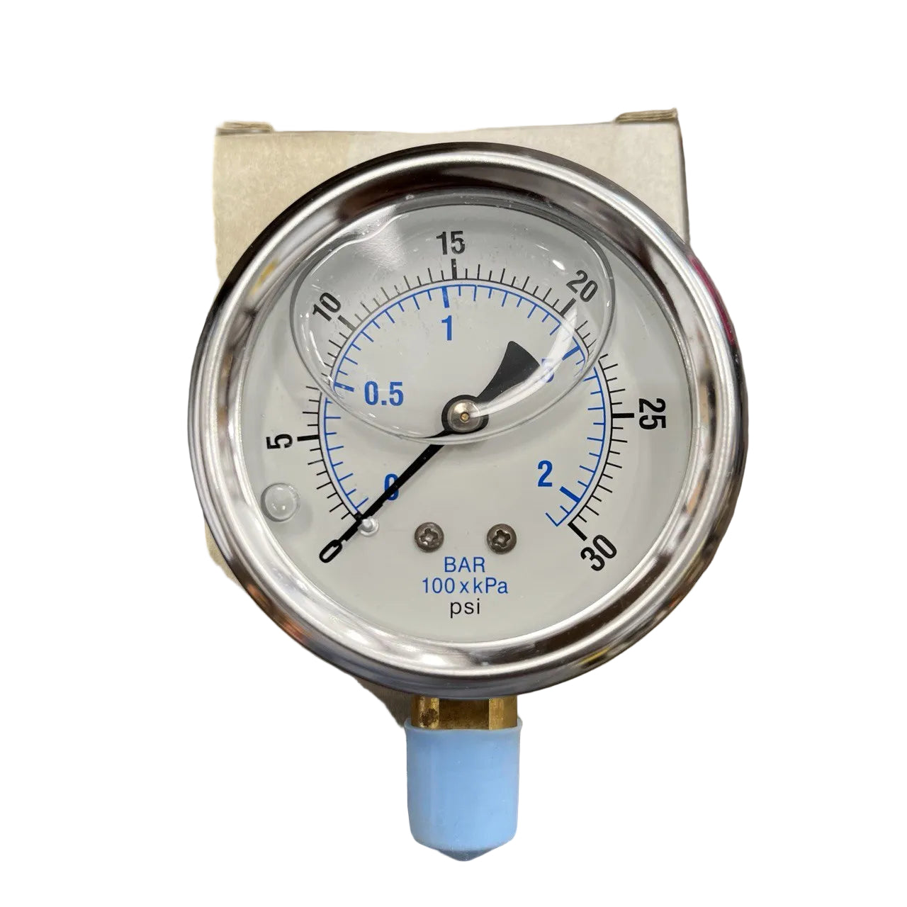 1/4" NPT 30 PSI 2.5" Dial Pressure Gauge – Oil & Gas Instrumentation
