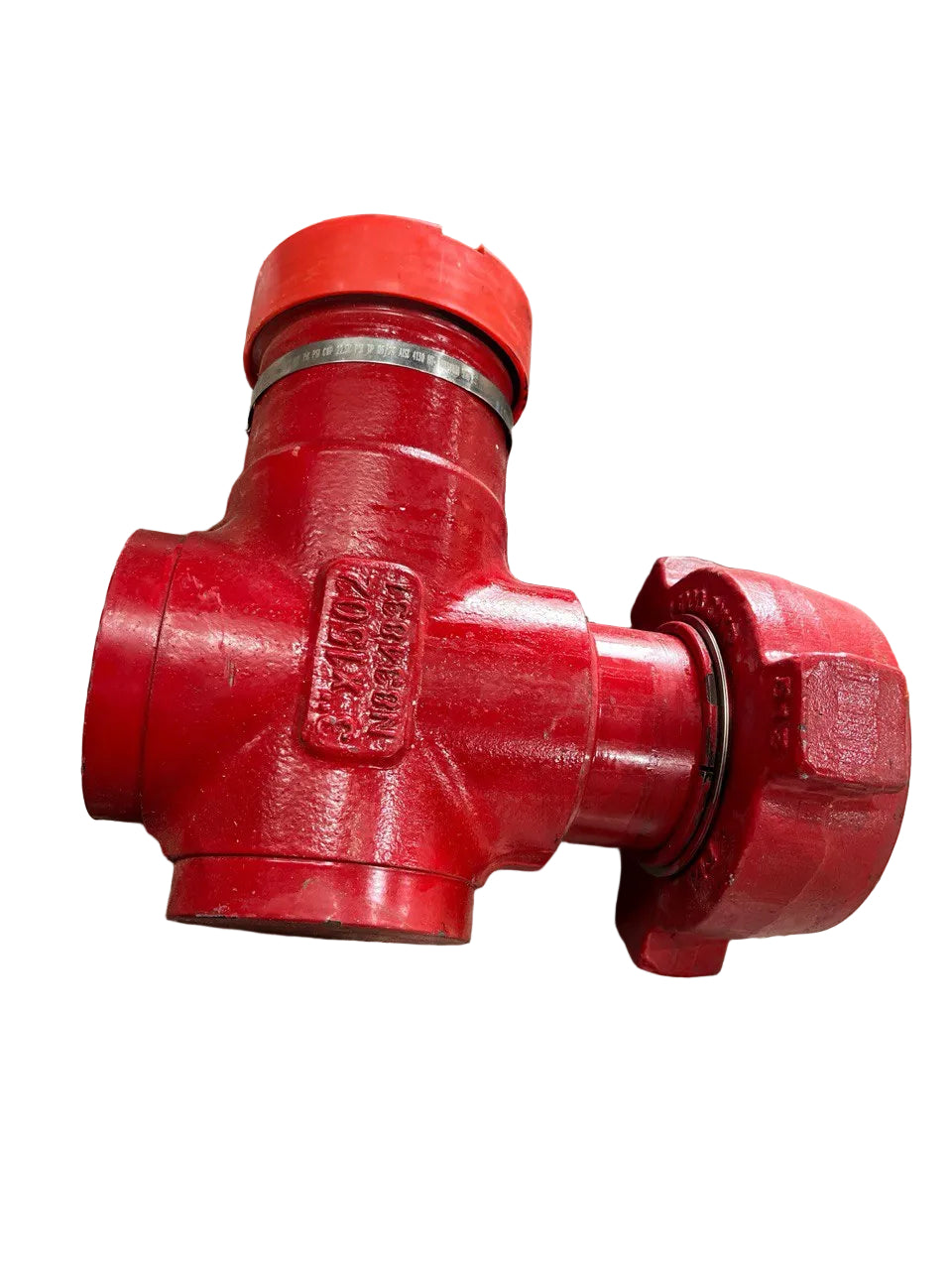 Double Cushion Elbow – 3" FIG 1502 Male (Wing) x 3" FIG 1502 Female (Thread) | Heavy Duty