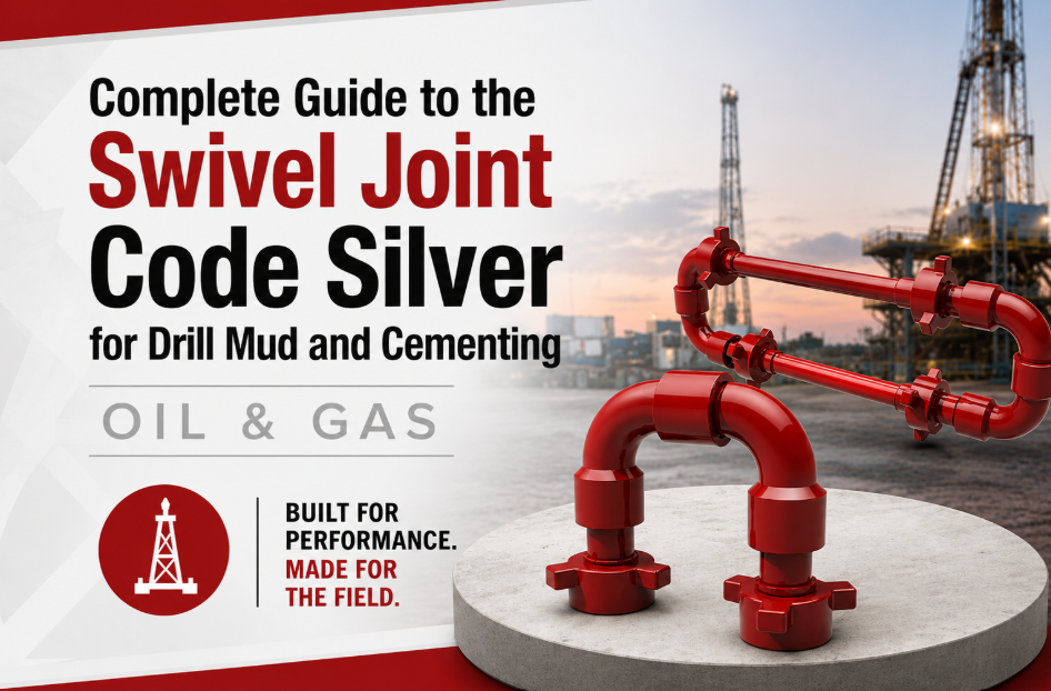 Swivel Joint Code Silver for drill mud and cementing applications in high-pressure oilfield flowline and flow iron systems