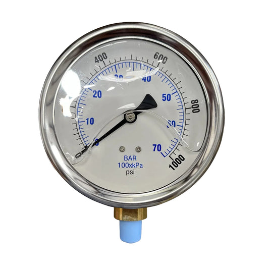 1/4" NPT 1,000 PSI Pressure Gauge – Oil & Gas Instrumentation