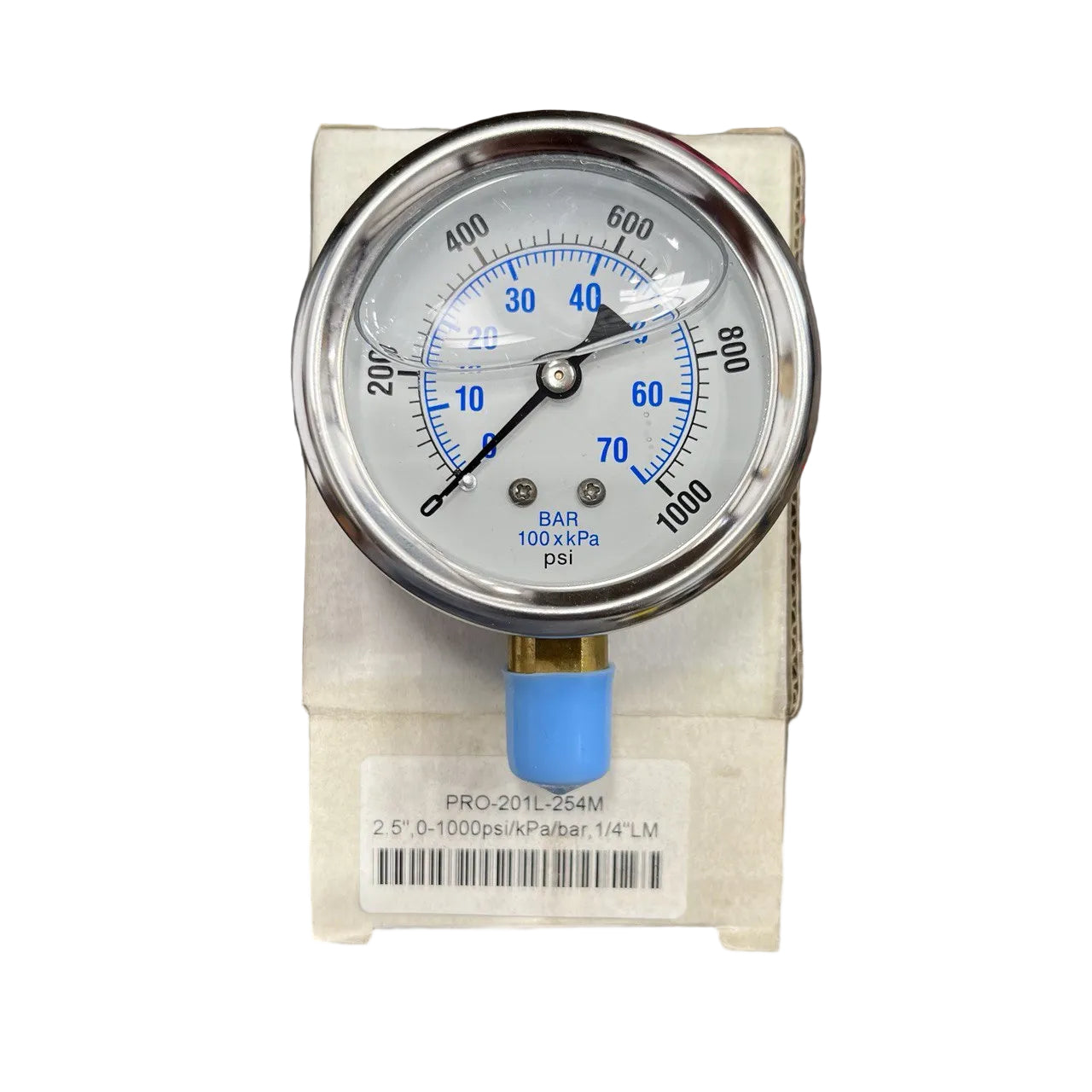 1/4" NPT 1,000 PSI 2.5" Dial Pressure Gauge – Oil & Gas Instrumentation