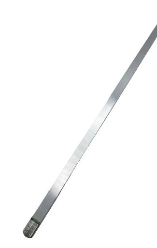 1/2 inch x 24 inch gray stainless steel band for color-coded oilfield flowline iron tagging