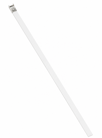 1/2 inch x 24 inch white stainless steel band for color-coded oilfield flowline iron tagging