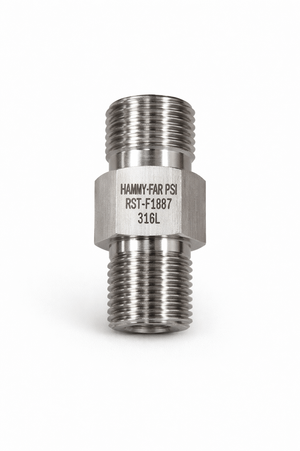 1/4 inch NPT x 3/4 inch Type M 15000 PSI stainless steel adapter high pressure oilfield flowline fitting for oil and gas equipment