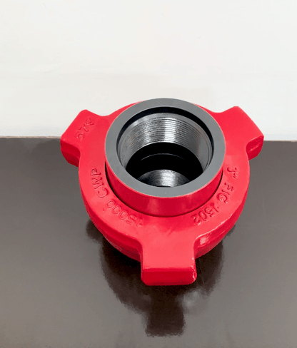 3 inch FIG 1502 threaded hammer union for high pressure flowline and oilfield equipment, durable 1502 iron connection fitting