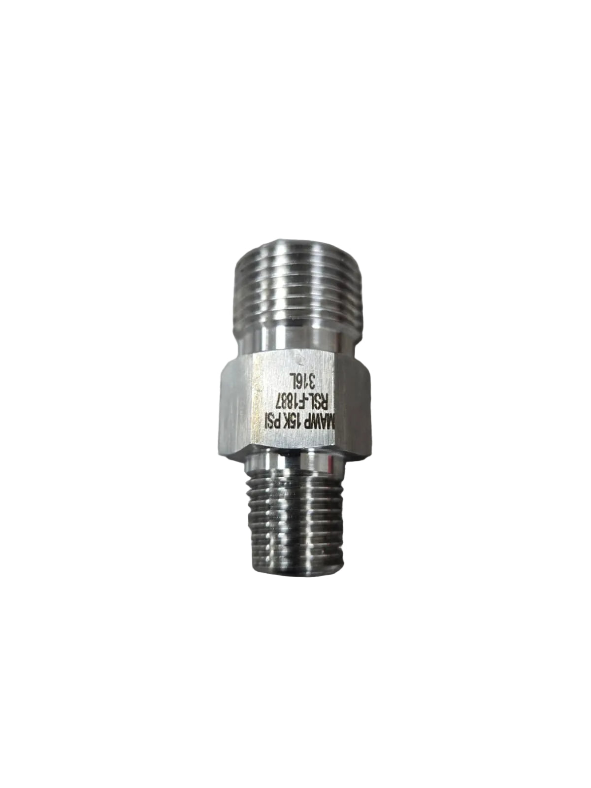 1/4" NPT Male x 3/4" Type M Male 15,000 PSI Stainless Steel Crossover Adapter – Oil & Gas Instrumentation Fitting