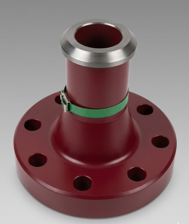 2-1/16 inch 15M x 2 inch FIG 1502 male wing flange adapter for oil and gas flowline fittings and high pressure oilfield pressure control applications