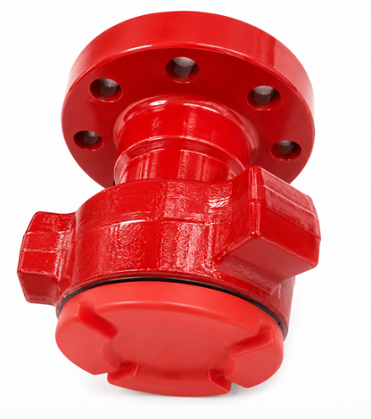 2-1/16 inch 15M x 3 inch FIG 1502 male flange adapter with 8-5/8 inch OAL for high pressure flowline fittings and oilfield pressure control applications