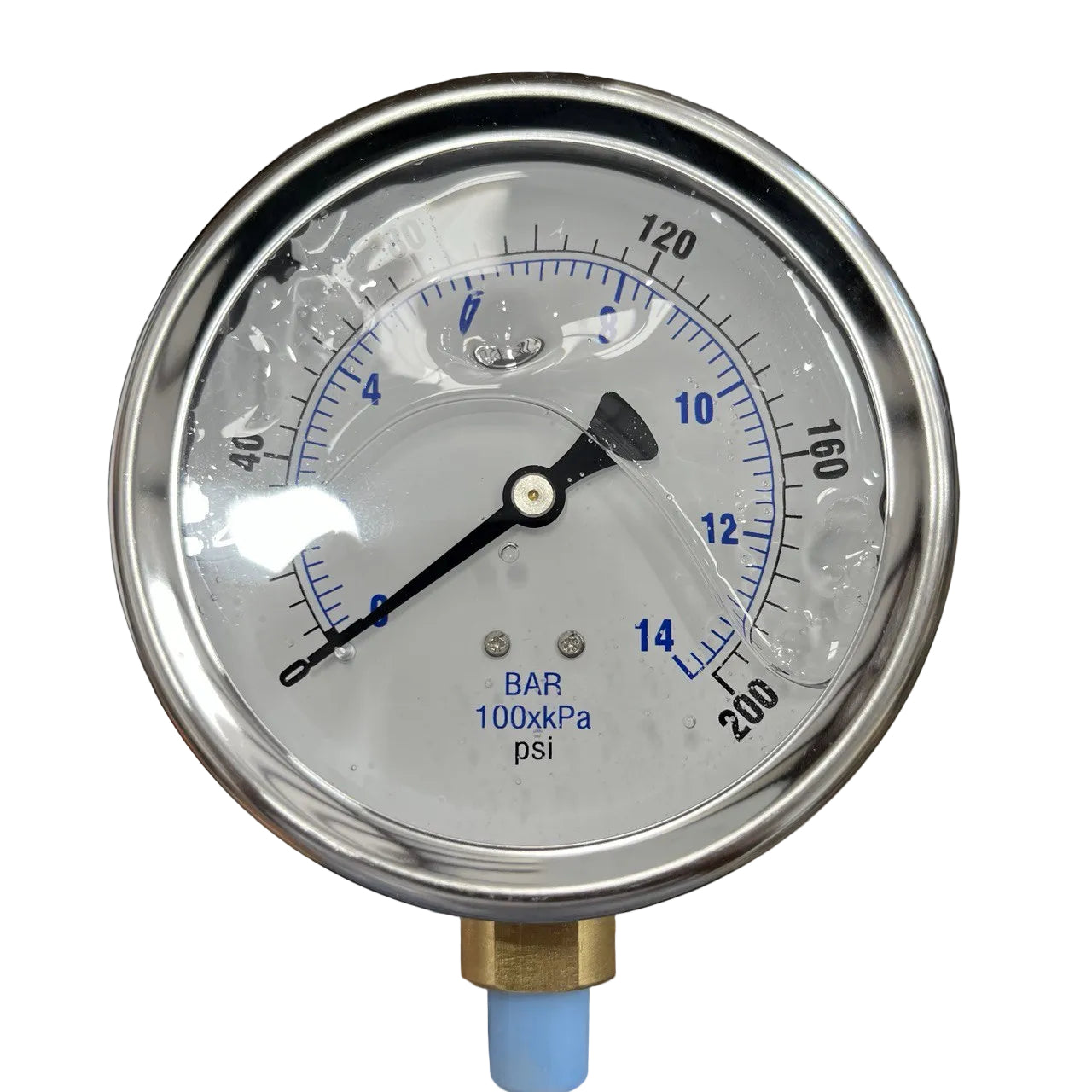 1/4" NPT 200 PSI Pressure Gauge – Oil & Gas Instrumentation
