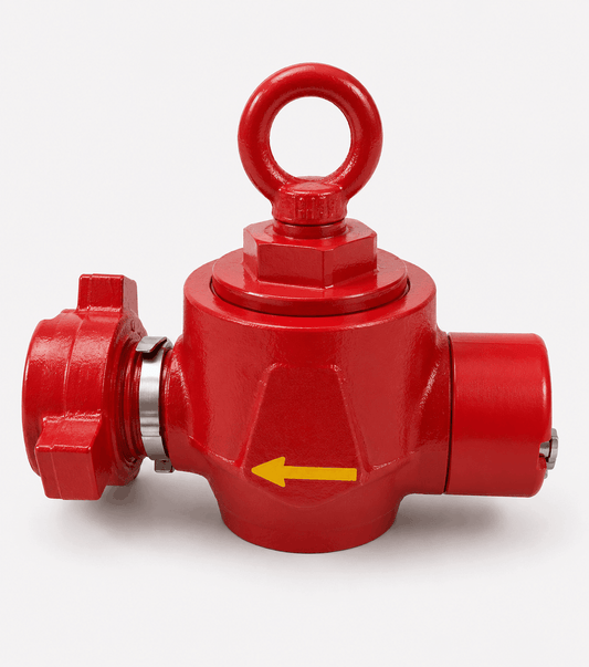 2 inch FIG 1502 swing type check valve rated for 15,000 PSI for high pressure oilfield flowline, frac iron, and flowback applications