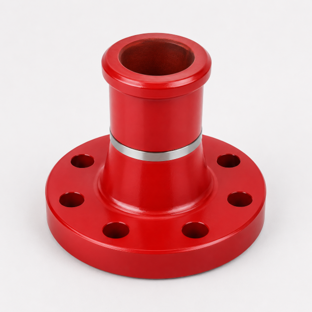 3-1/8" 3M x 2" Fig 1502 Male Wing Flange Adapter – Oil & Gas Flowline Fitting