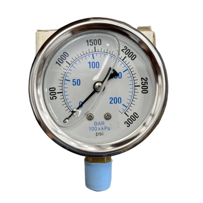 1/4" NPT 3,000 PSI 2.5" Dial Pressure Gauge – Oil & Gas Instrumentation