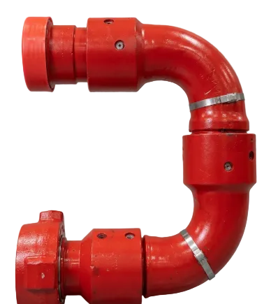 `3 inch 1502 Style 10 swivel joint male x female 15000 PSI high pressure flowline iron`