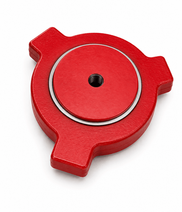 3-inch 15K PSI FIG 1502 tapped male blind sub with wing nut for oil and gas flowline high pressure iron systems