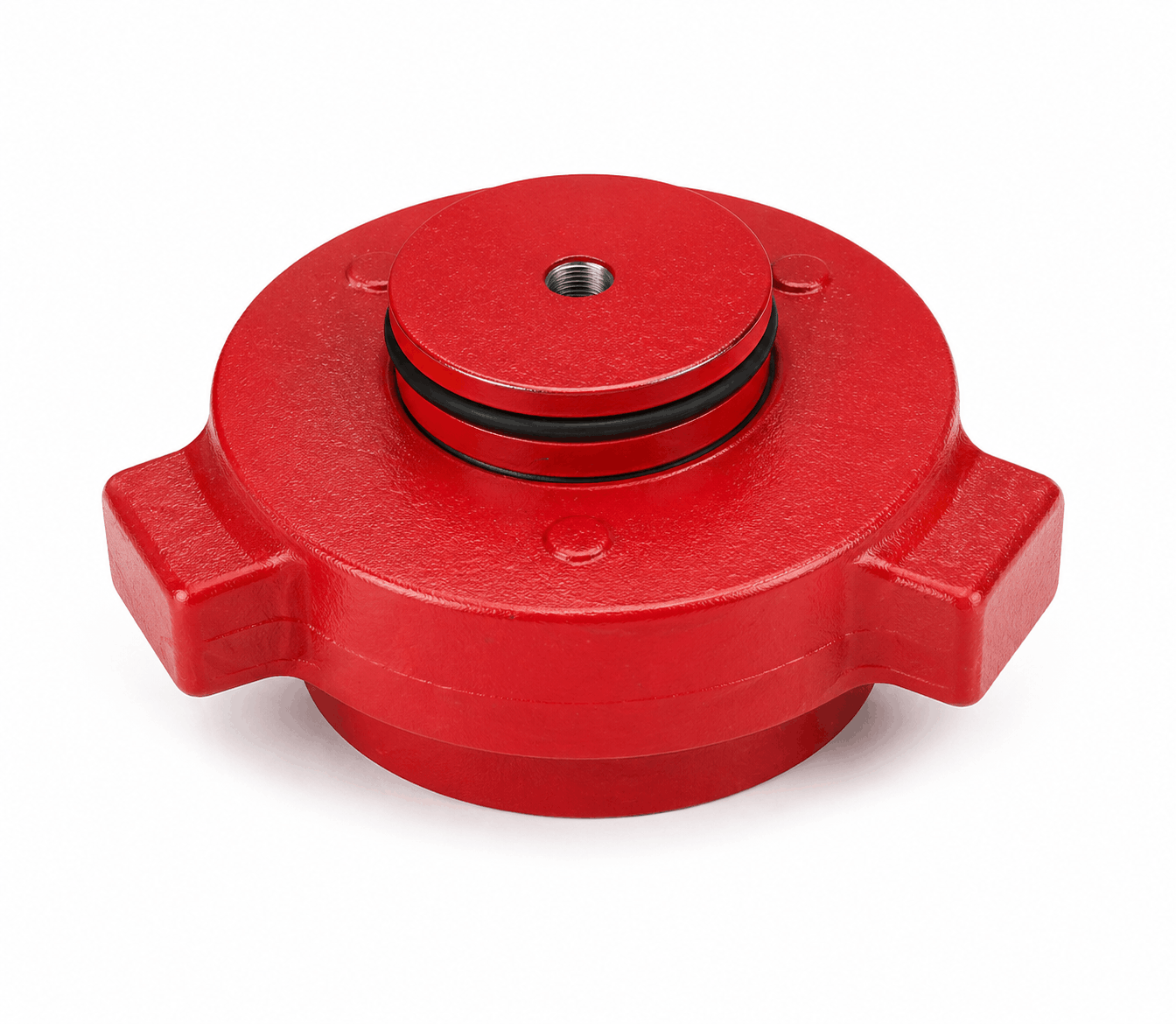 3-inch 15,000 PSI FIG 1502 positive choke blind assembly with 1/2 inch tap for oil and gas flowline high pressure iron systems