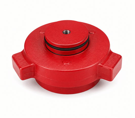 3-inch 15,000 PSI FIG 1502 positive choke blind assembly with 1/2 inch tap for oil and gas flowline high pressure iron systems
