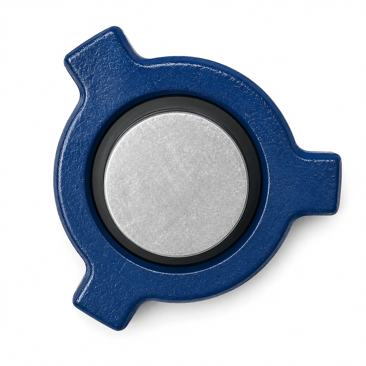 3 inch Fig 206 male blind sub with wing nut rated 2000 PSI for oilfield flowline hammer union, high pressure flow iron fitting for oil and gas operations