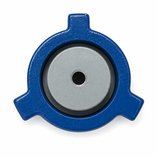 3 inch Fig 206 tapped male blind sub with wing nut 1/2 inch NPT rated 2000 PSI for oilfield hammer union flowline, high pressure flow iron fitting for oil and gas equipment