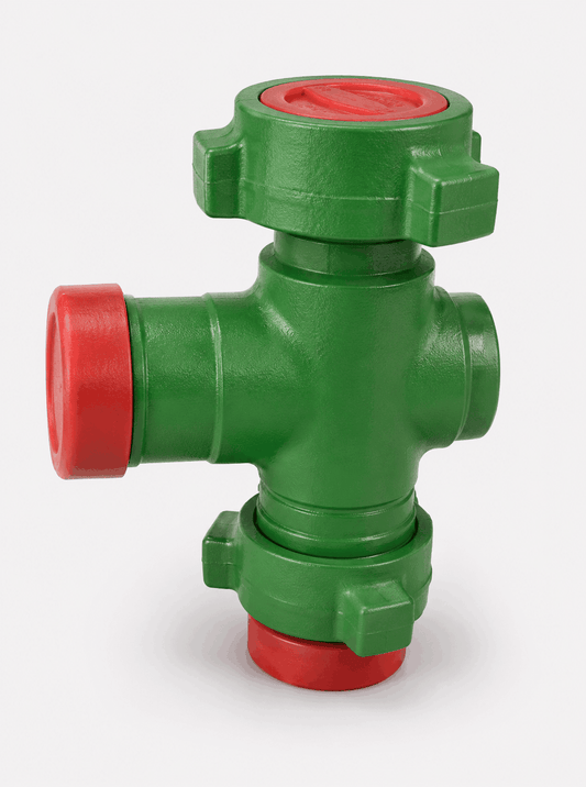 3 inch FIG 1502 positive choke assembly for sour service H2S applications with tap connection designed for high pressure oilfield flowline systems without plugs
