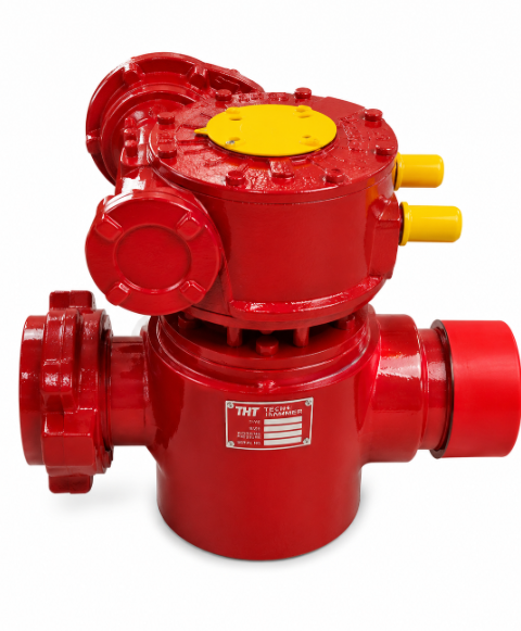 3" x 3" Fig 1502 Gear Operated Plug Valve (M x F) | 15,000 PSI High-Pressure Flow Control