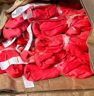 4-foot red flowline restraint for high-pressure oilfield iron and flowline safety equipment