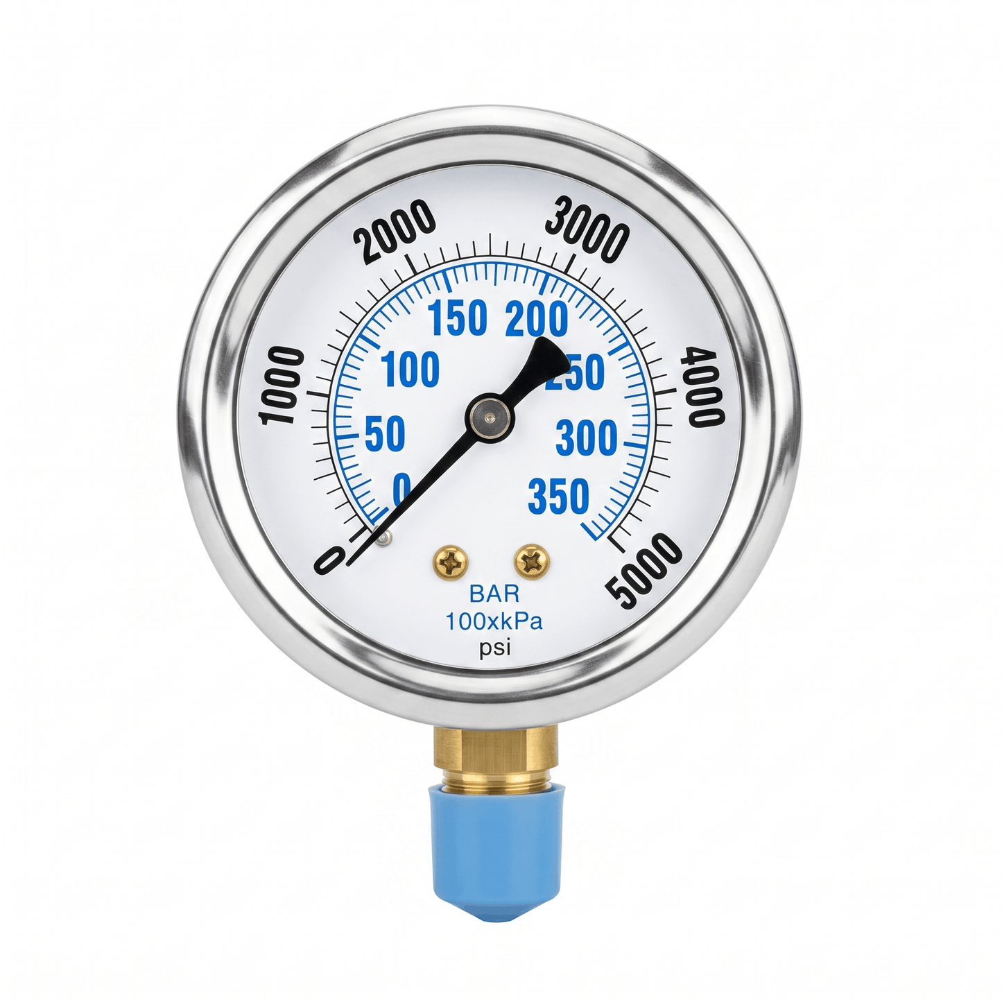 1/4" NPT 5,000 PSI 2.5" Dial Pressure Gauge – Oil & Gas Instrumentation