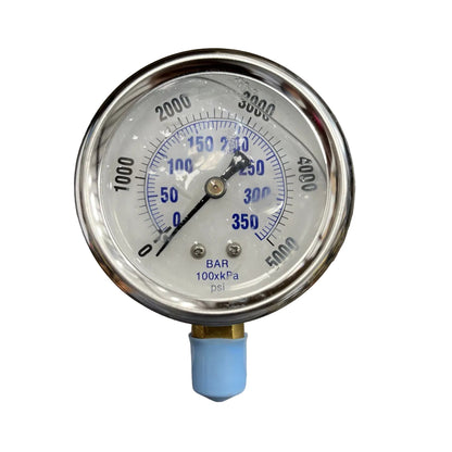 1/4" NPT 5,000 PSI 2.5" Dial Pressure Gauge – Oil & Gas Instrumentation