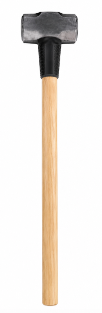 8 lb sledgehammer with long wooden handle for heavy-duty oilfield equipment maintenance and industrial applications