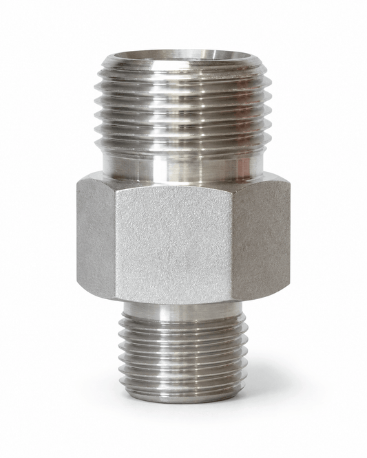 9/16 inch autoclave HP male x Type M hex nipple for high pressure 30K PSI oilfield flowline and hydraulic fittings