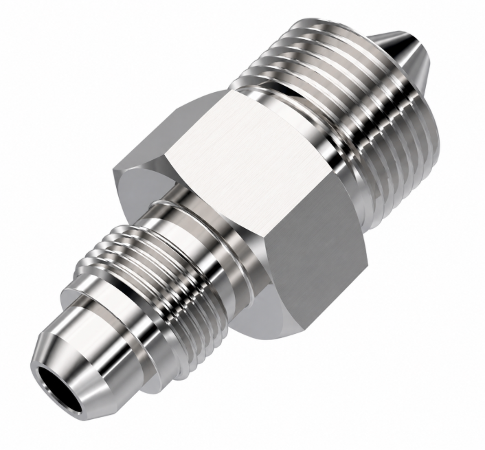 9/16" MP Male x 1/4" HP Male Adapter – 20,000 PSI Stainless Steel Instrumentation Fitting