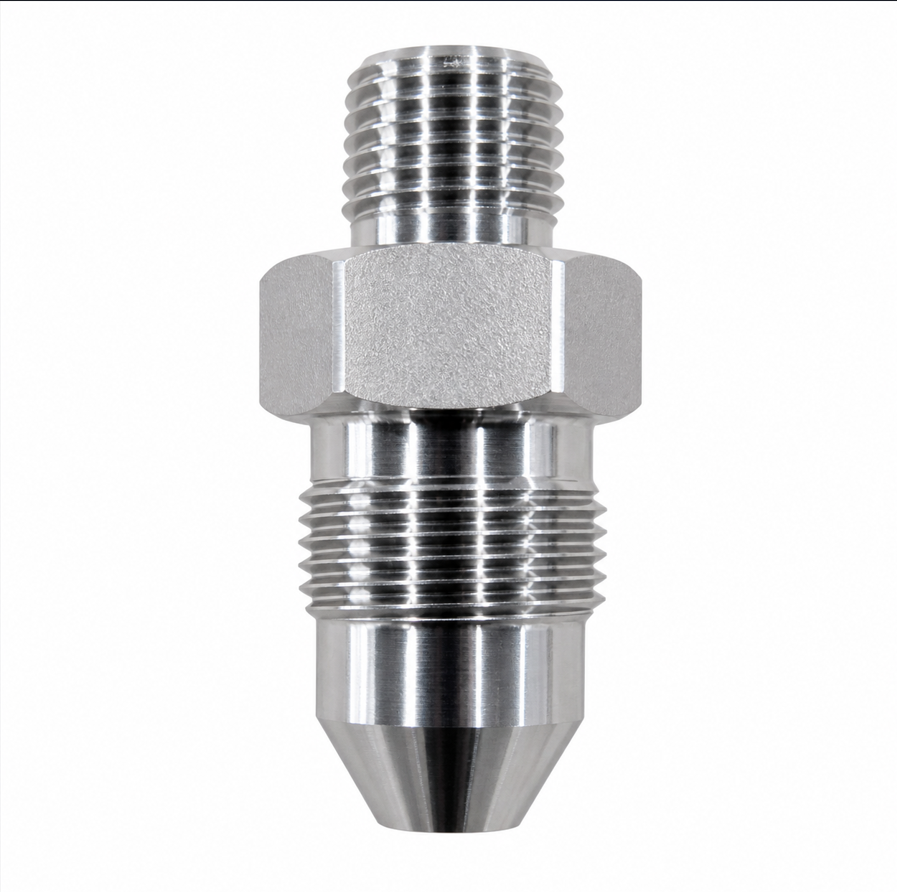 9/16" TM x 9/16" MP Adapter – 20,000 PSI Stainless Steel Crossover Fitting