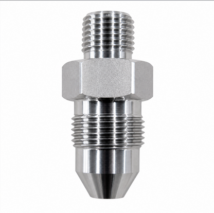 9/16" TM x 9/16" MP Adapter – 20,000 PSI Stainless Steel Crossover Fitting