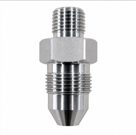 9/16" TM x 9/16" MP Adapter – 20,000 PSI Stainless Steel Crossover Fitting