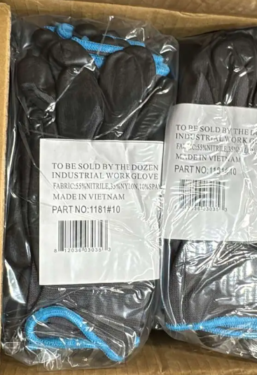 Bag of Nitrile Dipped Gloves (Size XL, #10) | Heavy-Duty Oilfield PPE