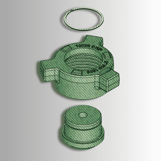 2″ FIG 1502 Male End, Blanking Cap, 10000 PSI | Sour Service | 1/2” NPT Tap