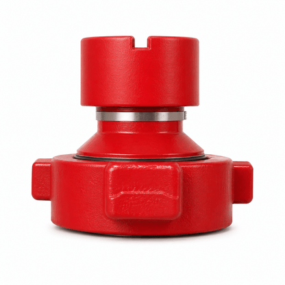 FIG 1502 2-inch female thread x FIG 602 3-inch male wing crossover for high-pressure flowline iron and oilfield equipment applications