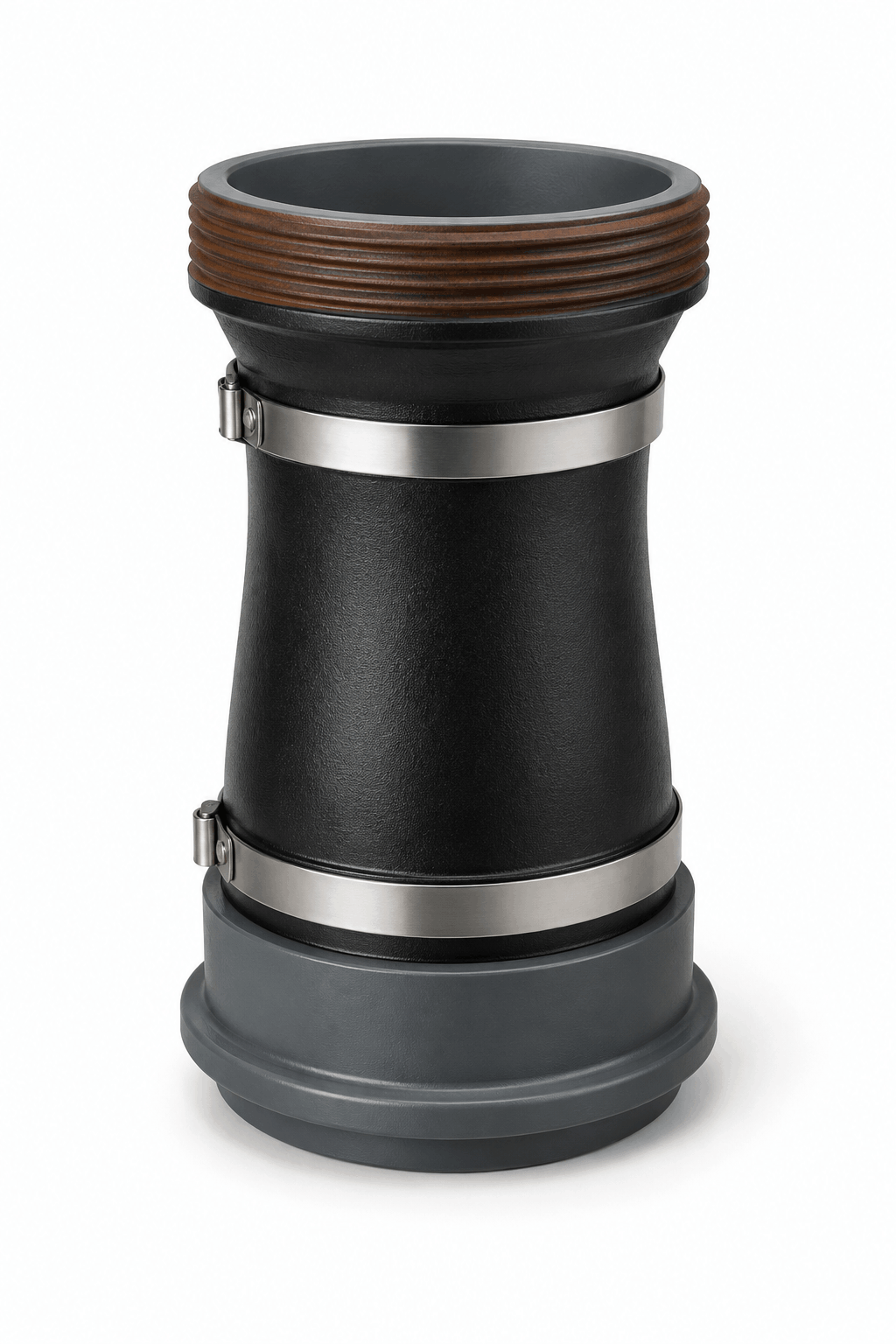 FIG 1502 3 inch female thread x FIG 206 4 inch male wing crossover with butt welded Schedule XH connection for high pressure flowline and oilfield equipment