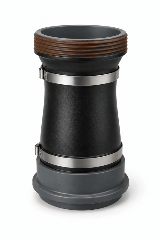 FIG 1502 3 inch female thread x FIG 206 4 inch male wing crossover with butt welded Schedule XH connection for high pressure flowline and oilfield equipment