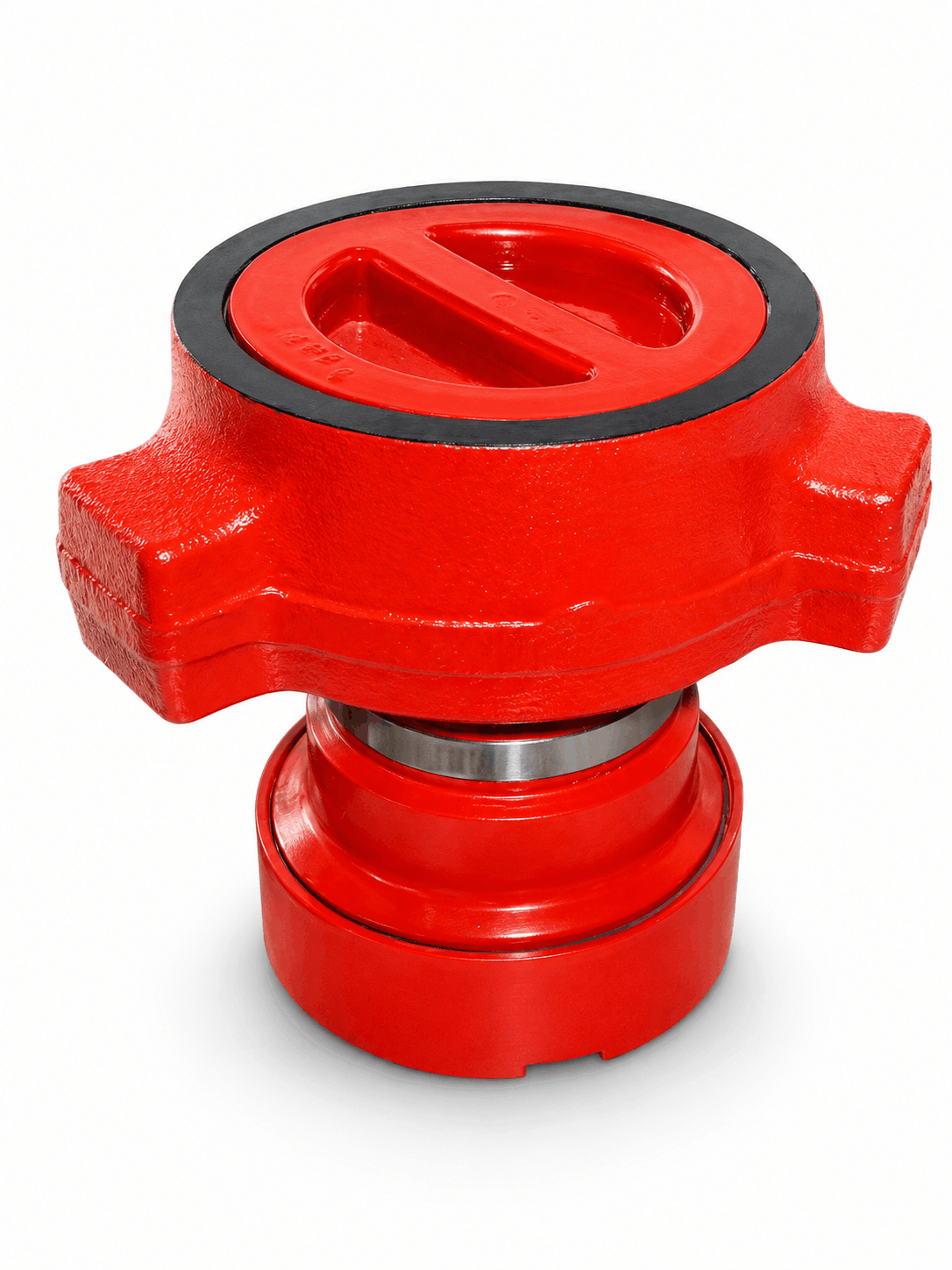 FIG 1502 crossover 3 inch male wing x 3 inch female thread with 7 inch length for high pressure flowline and frac iron oilfield applications