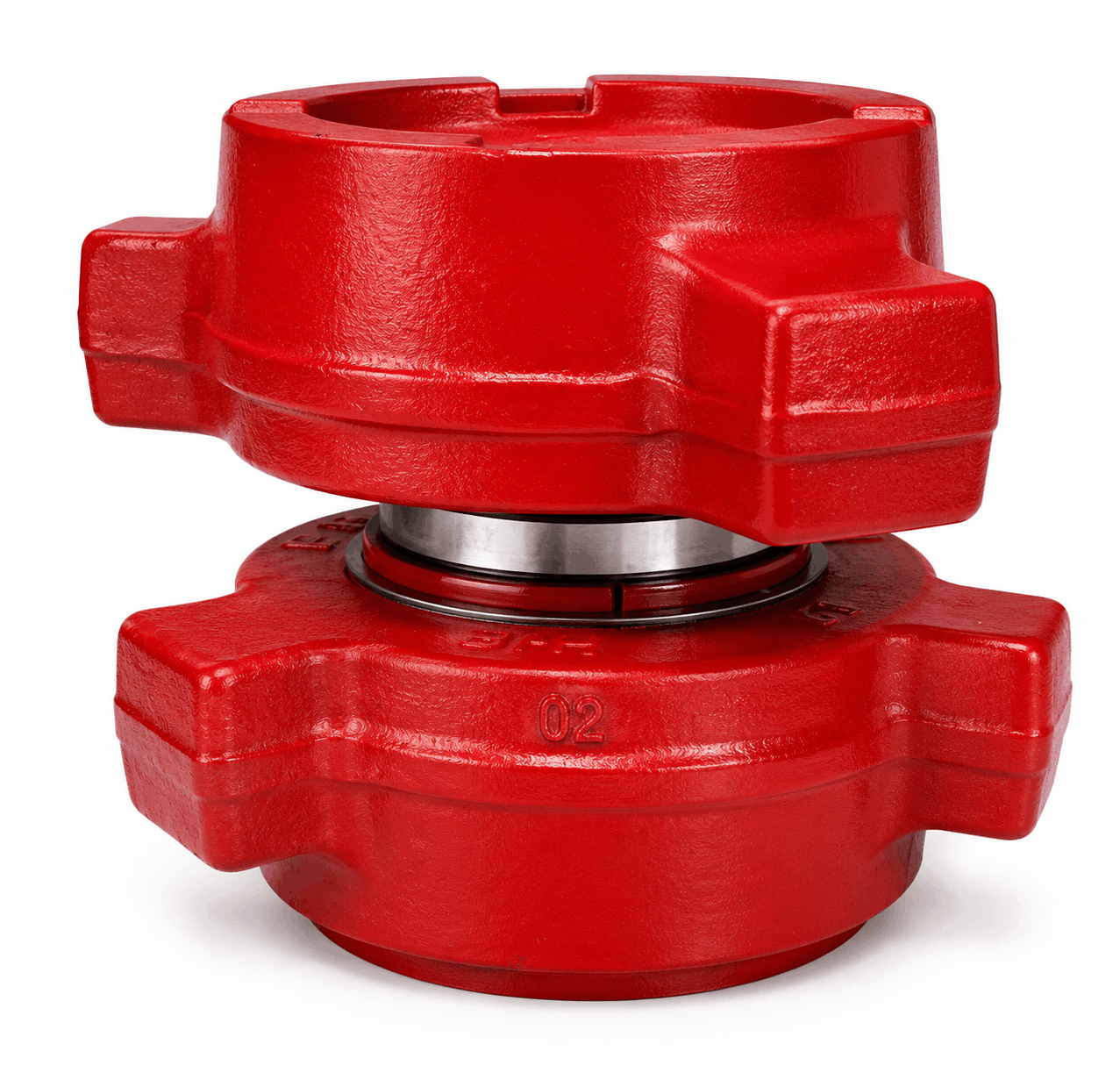 FIG 1502 3-inch male wing x male wing crossover for high-pressure oilfield flowline and frac iron applications