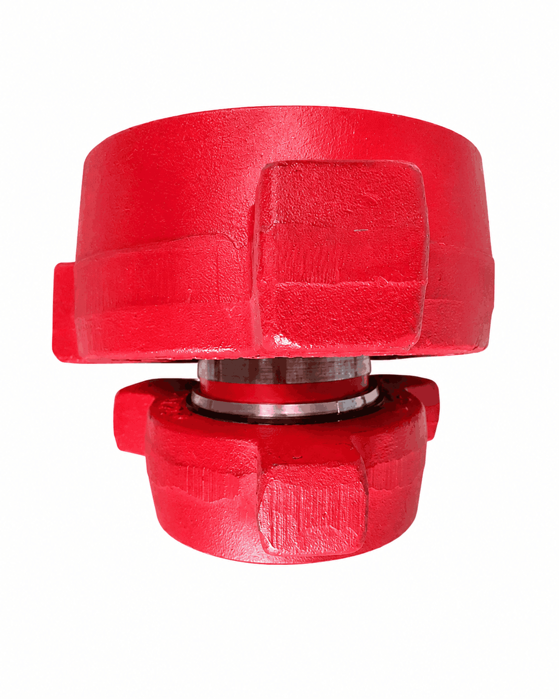 4 inch Fig 1502 male wing x 3 inch Fig 1502 male wing crossover for high pressure frac iron and oilfield flowline applications