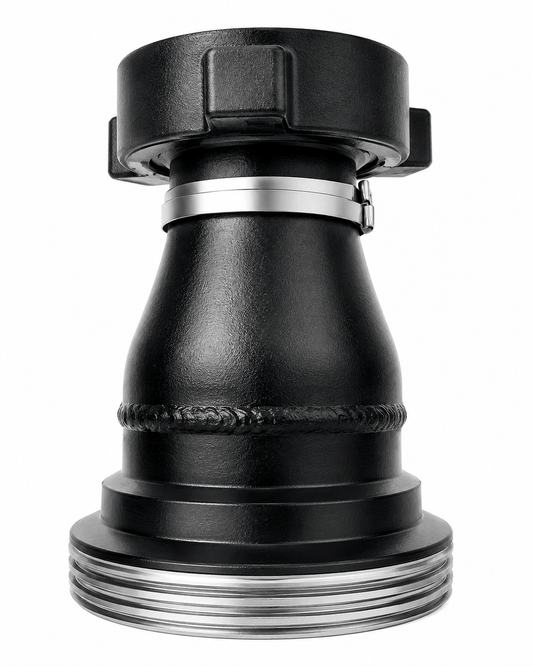 Crossover Adapter – 6" FIG 206 Female (Thread) x 4" FIG 206 Male (Wing) | Butt Welded, SCH XH
