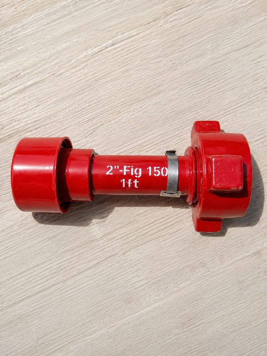 2" Fig 1502 NPST Pup Joint (M x F) – 1 FT | High-Pressure Flowline Pipe