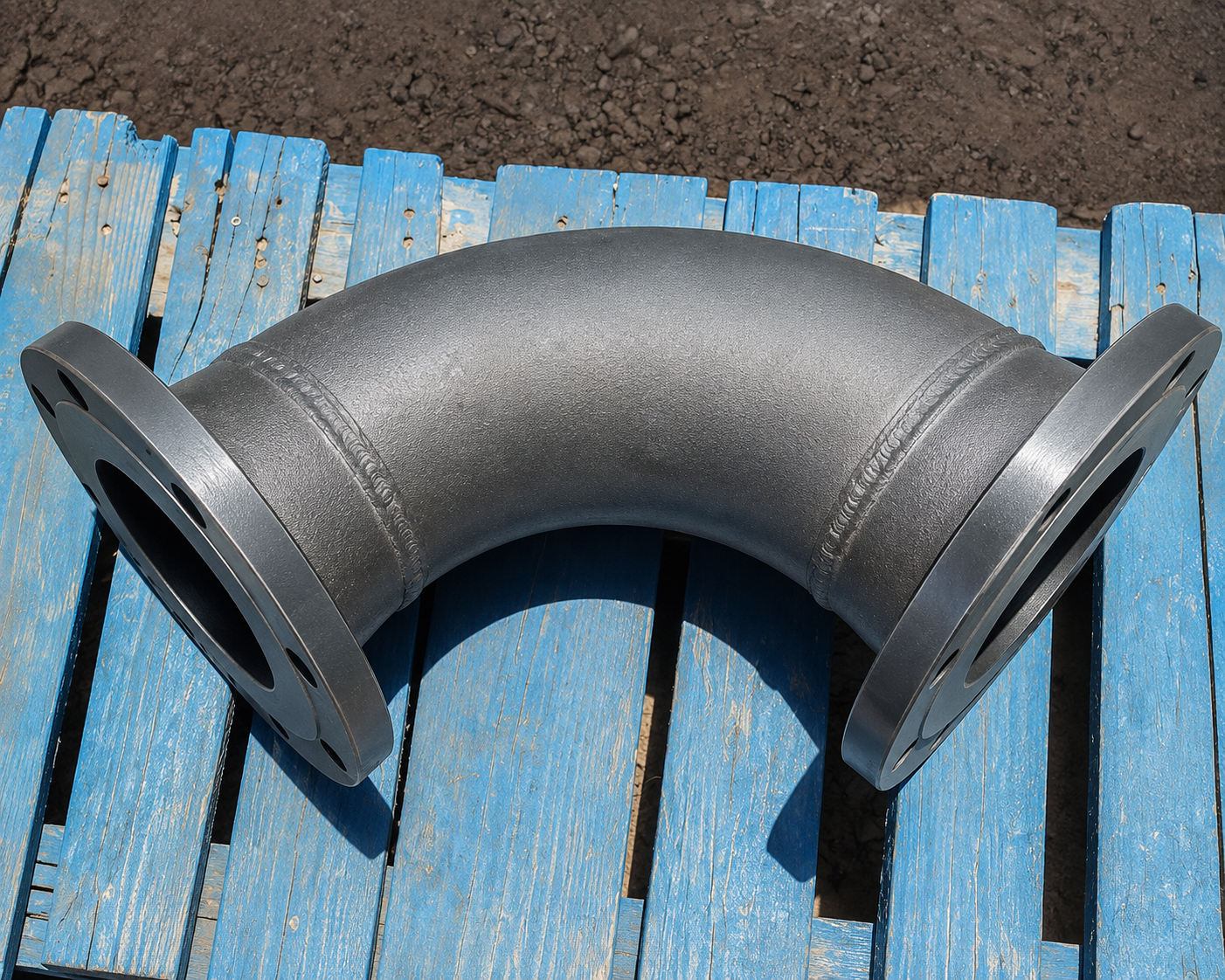 90-Degree Flanged Flowline Elbow – 6" | Flanged End, SCH XH (Extra Heavy)