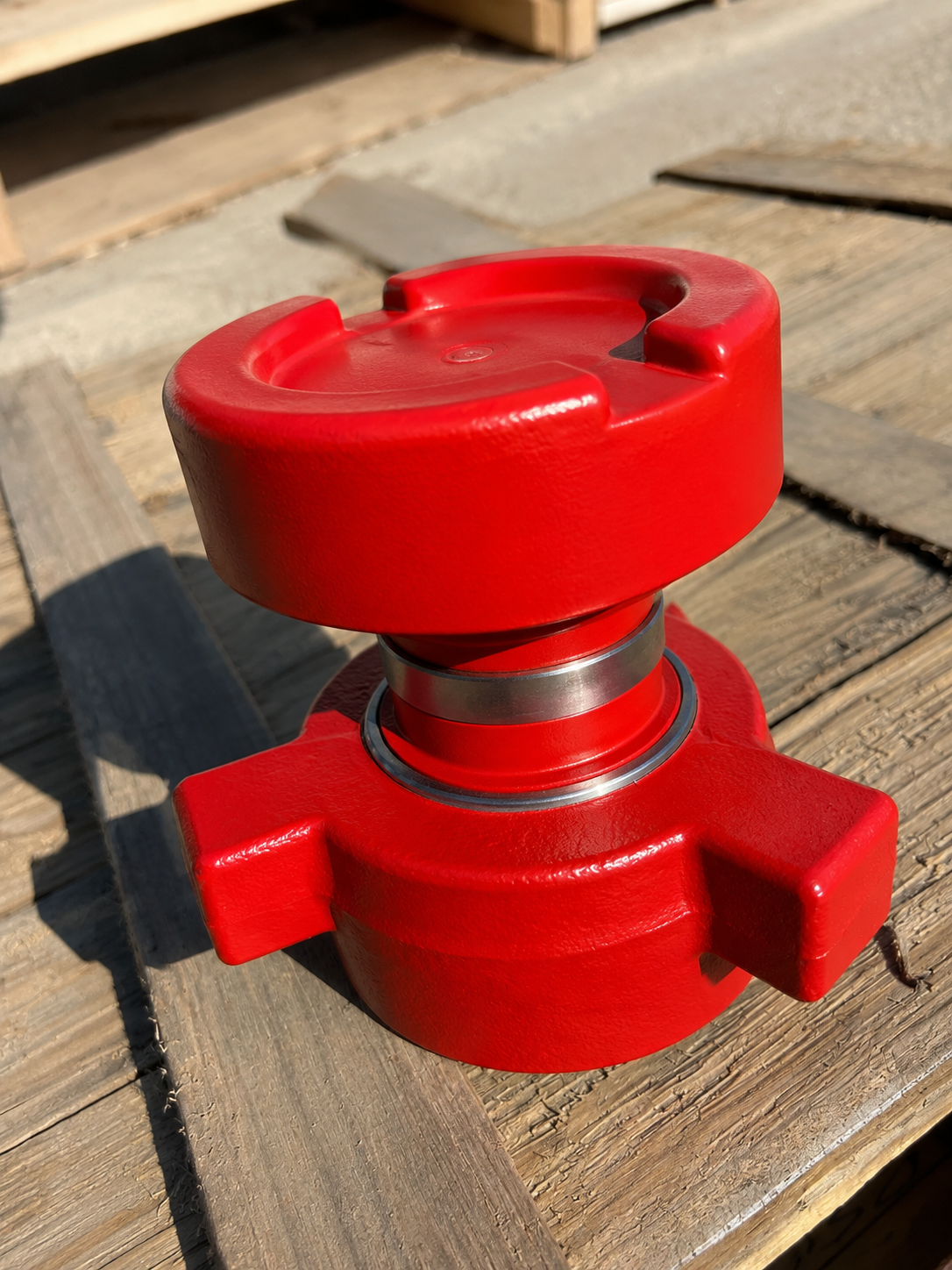 Crossover Adapter – 3" FIG 1502 Female (Thread) x 2" FIG 1502 Male (Wing)