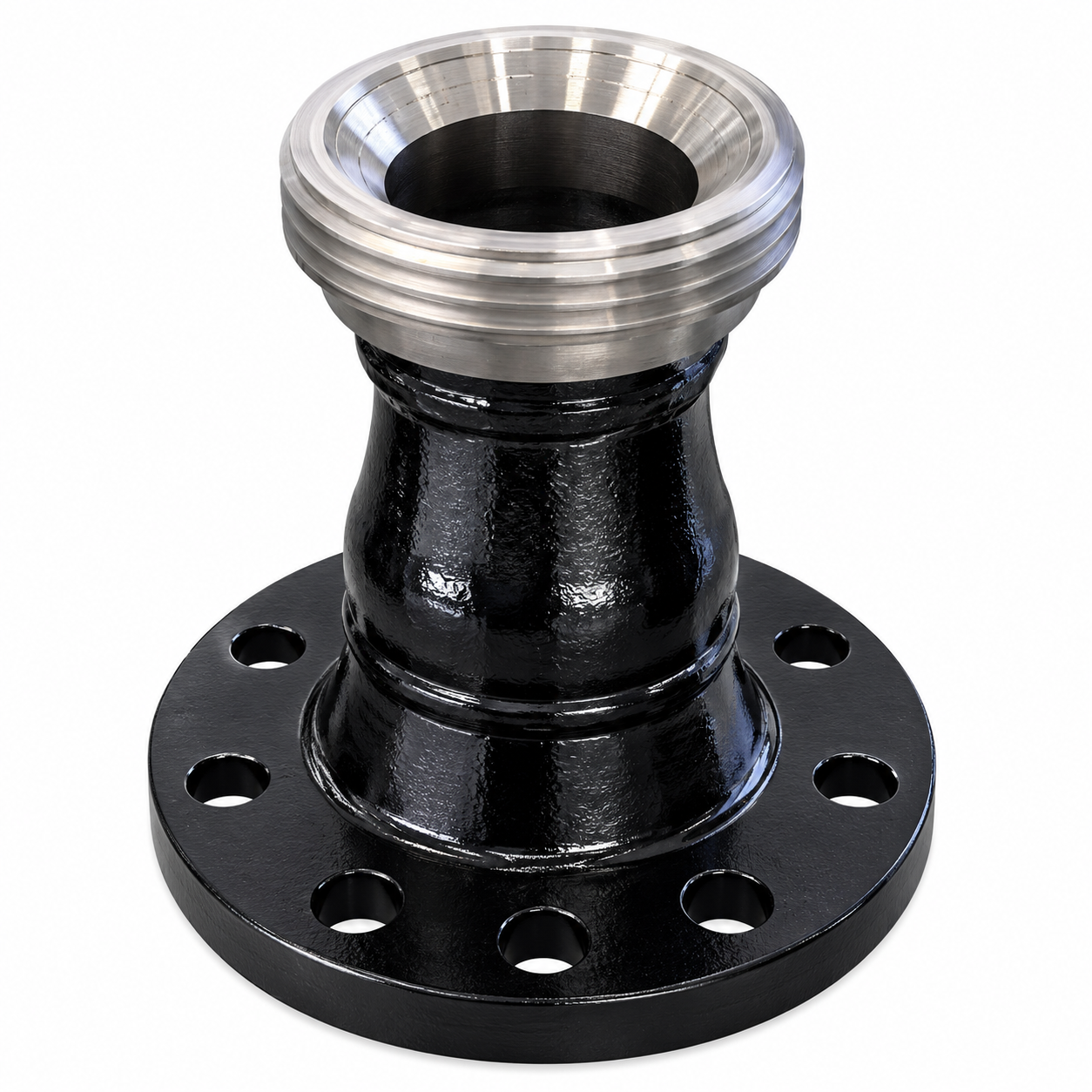 4" ANSI 300# x 3" Fig 206 Female Thread Flange Adapter, Butt Welded Sch XH – Oil & Gas Flowline Fitting