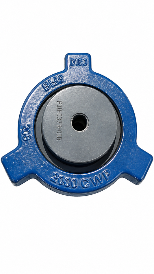 3" 2,000 PSI Fig 206 Tapped Male Blind Sub with Wing Nut (1/2" NPT) – Oil & Gas Hammer Union