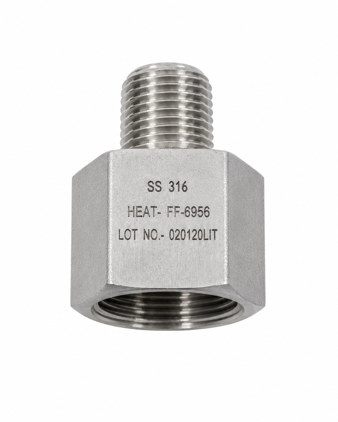 1/4" Autoclave Male x 1/2" NPT Female Medium Pressure (MP) Hex Nipple – Oil & Gas Instrumentation Adapter