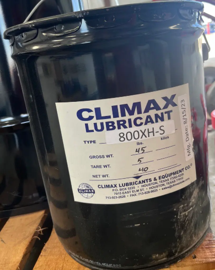 Climax 800-XH valve lube sealant 40 lb pail for high-pressure oilfield valve lubrication and sealing