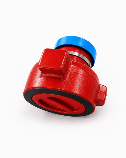 4 inch FIG 1002 female x 4 inch FIG 1502 male wing crossover adapter for high pressure flowline equipment, flow iron, and oilfield manifold systems